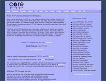 Tablet Screenshot of coreftp.com